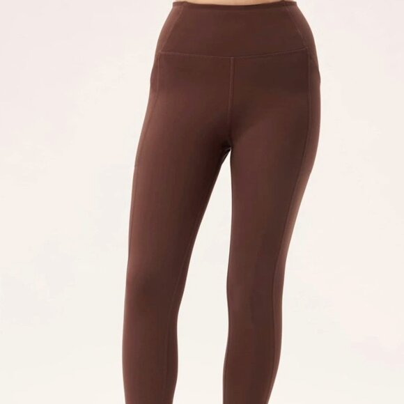 Girlfriend Collective Kona Brown Compressive Pocket Legging - Picture 3 of 9